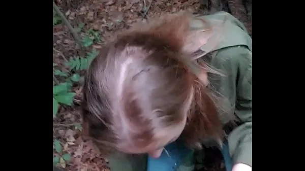 forest blowjob and coming in mouth
